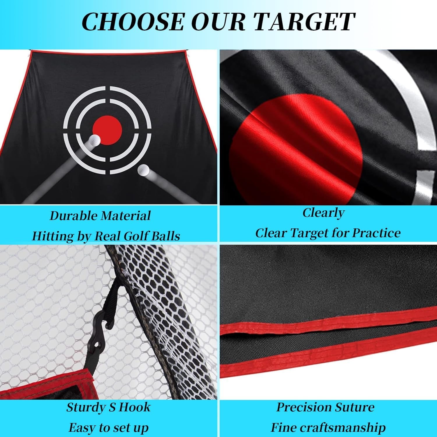 Golf Driving Net Target - Backyard Golf Net Target,Golf Practice Net Target, Golf Hitting Net Target, Golf Driving Range Target