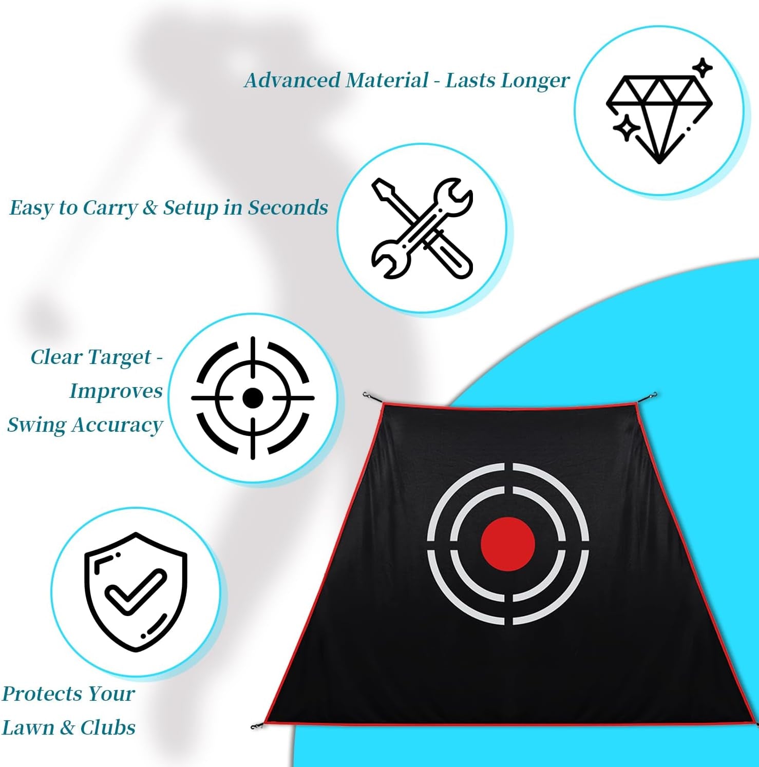 Golf Driving Net Target - Backyard Golf Net Target,Golf Practice Net Target, Golf Hitting Net Target, Golf Driving Range Target