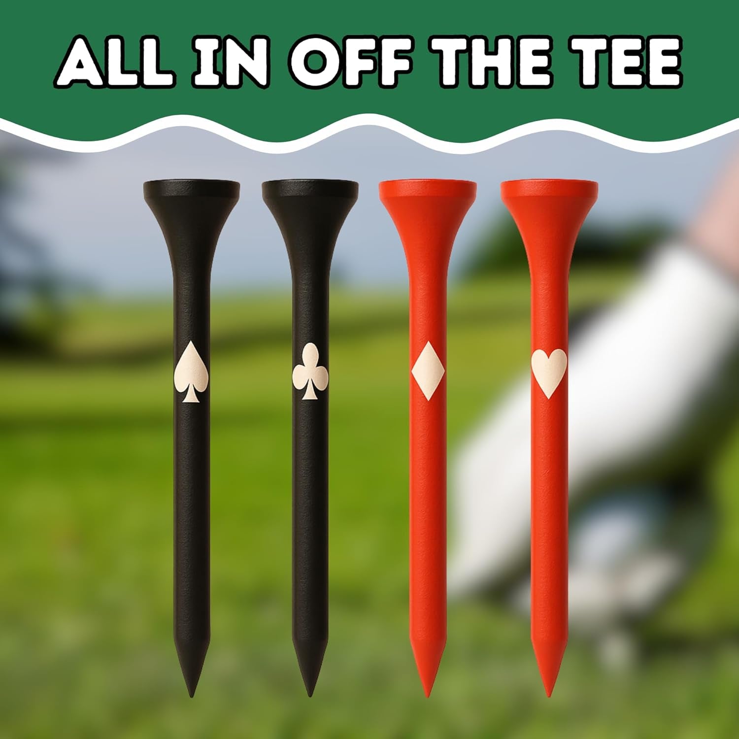 Funny Golf Tees | Golf Accessories for Men | Top Golf Gifts for Men & Unique Golf Gifts for Golfers | Premium Golf Stuff & Golf Bag Accessories | Wooden Bamboo Tees
