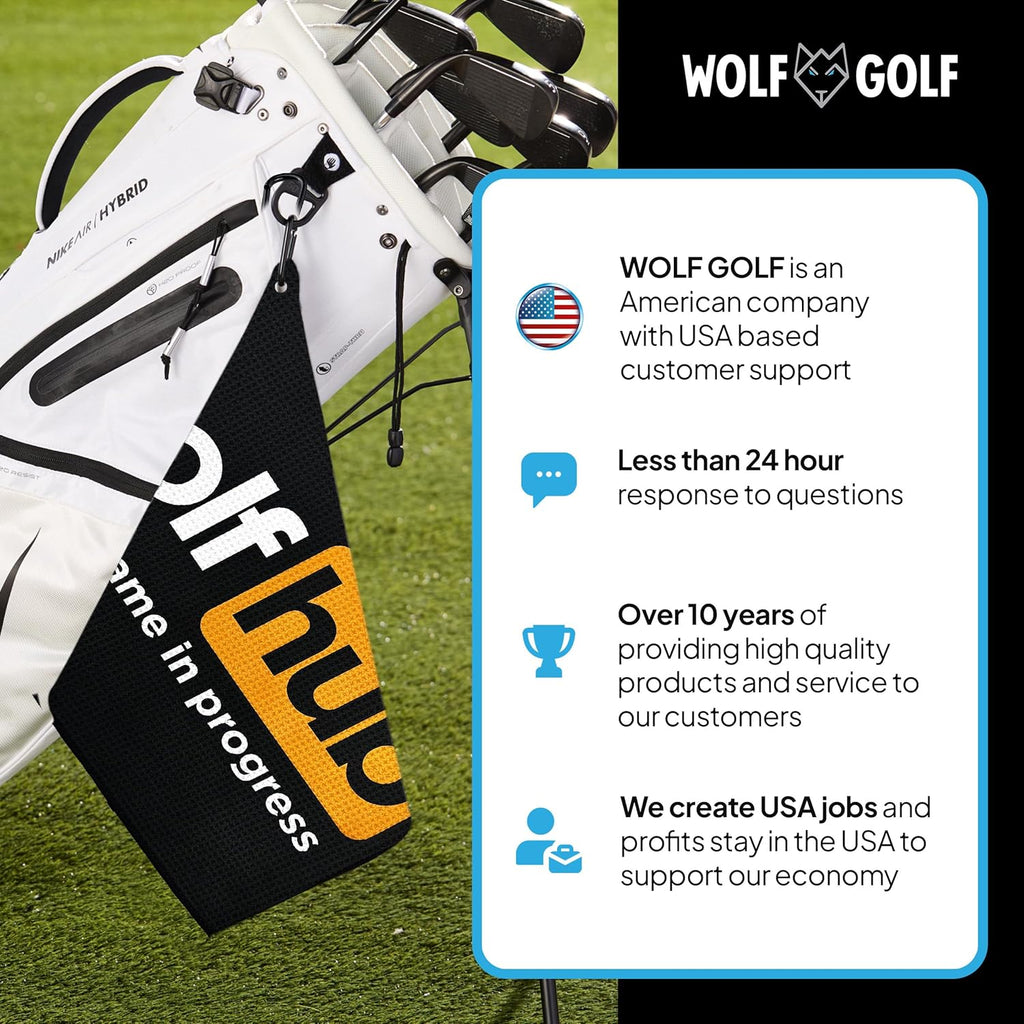 Golfhub Golf Towel - Golf Accessories for Men - Golf Gifts for Men - Printed Funny Golf Towel