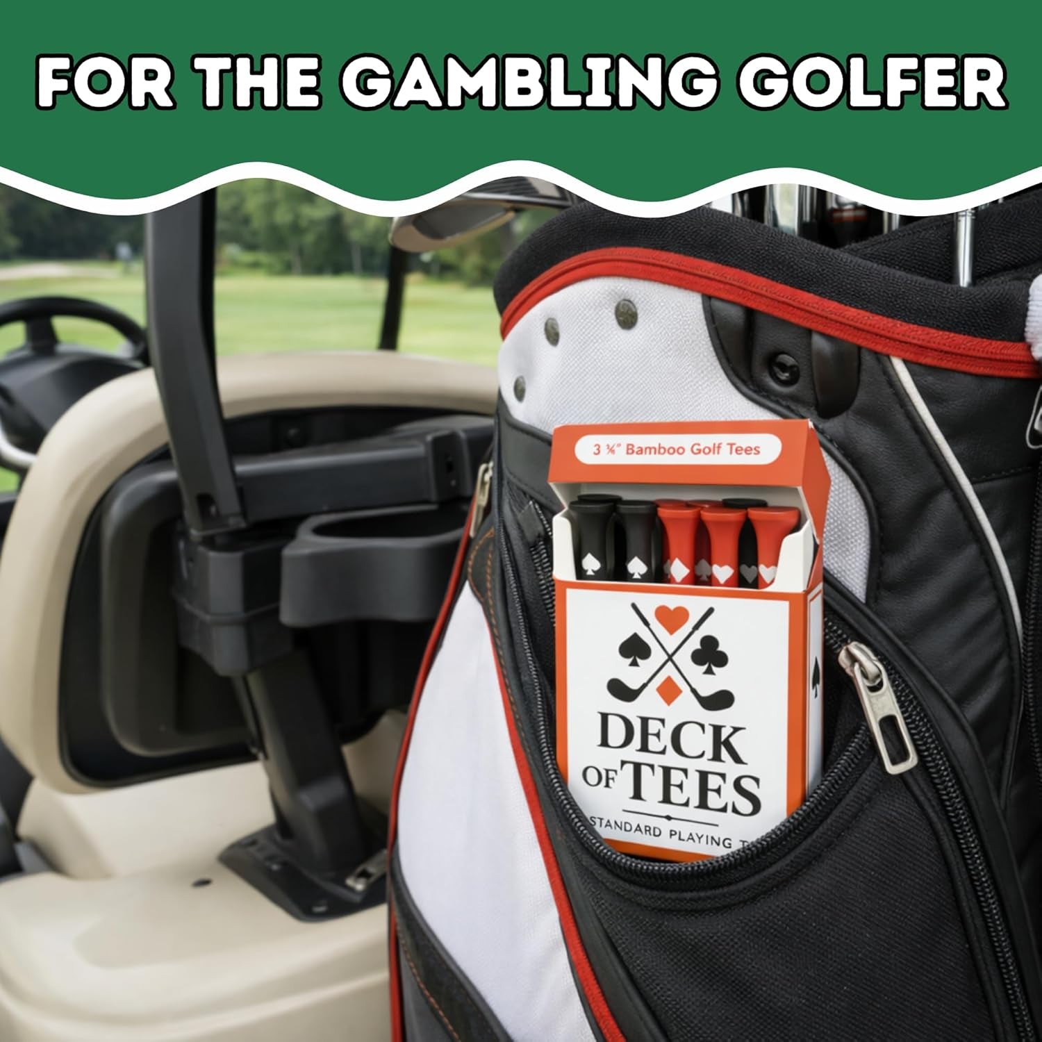 Funny Golf Tees | Golf Accessories for Men | Top Golf Gifts for Men & Unique Golf Gifts for Golfers | Premium Golf Stuff & Golf Bag Accessories | Wooden Bamboo Tees