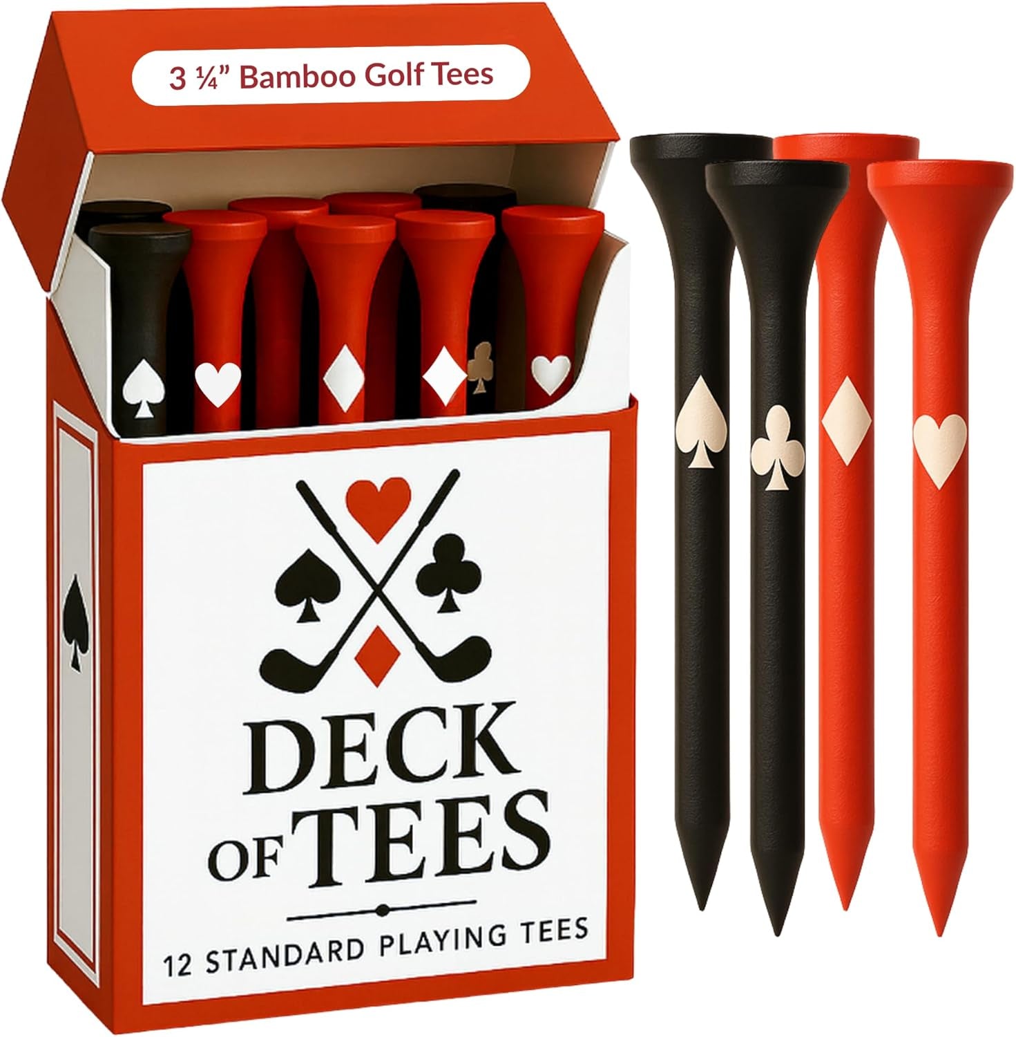 Funny Golf Tees | Golf Accessories for Men | Top Golf Gifts for Men & Unique Golf Gifts for Golfers | Premium Golf Stuff & Golf Bag Accessories | Wooden Bamboo Tees
